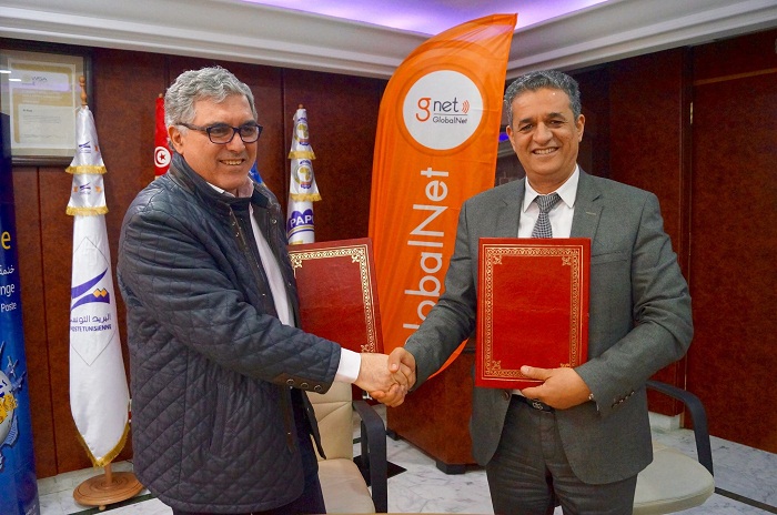 إمضاء اتفاقية شراكة بين البريد التونسي وقلوبال نات لتسهيل النفاذ إلى خدمات الأنترنات بمختلف جهات البلاد