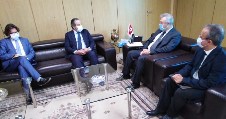 علي الكعلي وسفير بلجيكا بتونس يؤكدان على توفر الفرص لمزيد تطوير التعاون