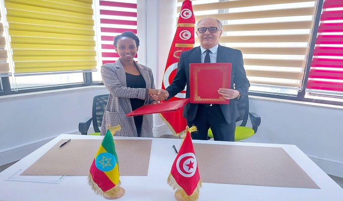 إمضاء إتفاقية تعاون ثنائي بين البريد التونسي وبريد أثيوبيا