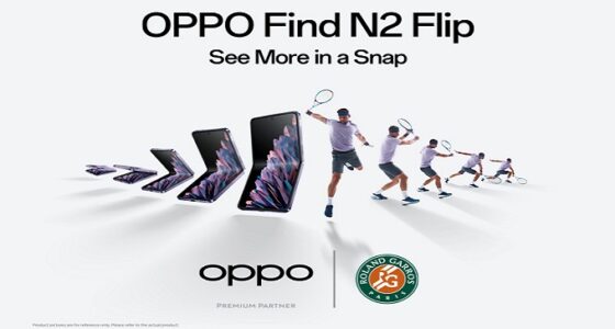 OPPO تمنح لحظات ممتعة وملهمة للأجيال بفضل تقنيات التّصوير الاحترافية فيدورة''رولان غاروس'' 2023 للتّنس