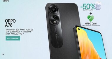 الهاتف الذكيّ الجديد OPPO A78 قريبا في تونس