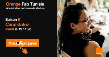فتح باب تقديم الترشحات للمشاركة في الموسم السادس من برنامج Orange Fab Tunisie  الخاصّ بتسريع نمو الشركات الناشئةباب التسجيل مفتوح إلى غاية 19 نوفمبر 2023  