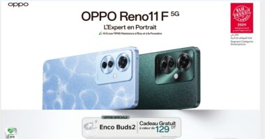 OPPO  تطلق في تونسالهاتف الجديد Reno11 F 5G  